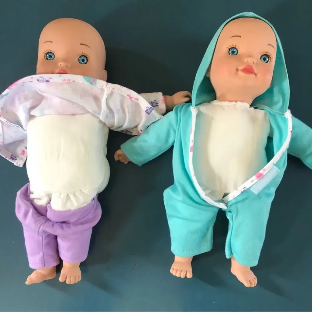 Soft Bodied Dolls (2), Twins Wagon and Friends